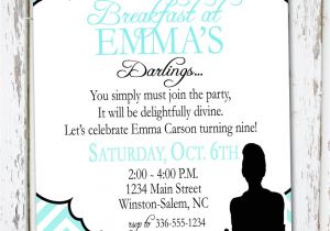 Breakfast at Tiffany S Baby Shower Invites Breakfast at Tiffany S Invitation