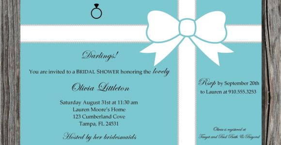 Breakfast at Tiffany S Bridal Shower Invitations Breakfast at Tiffany S Bridal Shower Invitation by Pegsprints