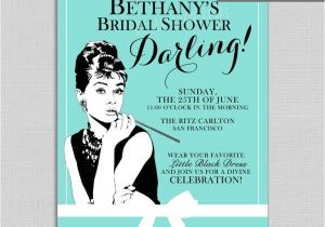 Breakfast at Tiffany S Bridal Shower Invitations Breakfast at Tiffany S Bridal Shower Invitations