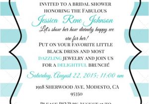 Breakfast at Tiffany S Bridal Shower Invitations Template Breakfast at Tiffany S themed Bridal Shower Invitation