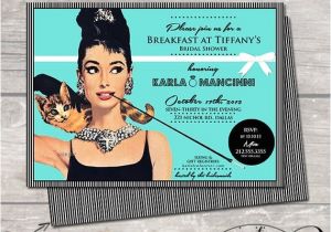 Breakfast at Tiffanys Party Invitations Breakfast at Tiffany 39 S Invitation Invite Tiffany and Co