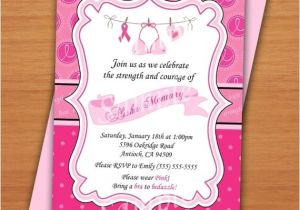 Breast Cancer Party Invitations Breast Cancer Awareness Invitation Pink Printable Digital Diy