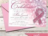 Breast Cancer Party Invitations Fight Against Breast Cancer Invitation by Letterbeepaperie