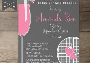 Bridal Shower and Bachelorette Party Invitations Bridal Shower Brunch Invitations Bachelorette Invites