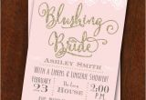 Bridal Shower and Bachelorette Party Invitations Bridal Shower Invitation Blushing Bride Lingerie Shower