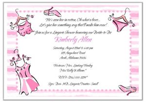 Bridal Shower and Bachelorette Party Invitations Bridal Shower Lingerie Bachelorette Party Invitations