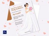 Bridal Shower and Bachelorette Party Invitations Party Invitation Template 31 Free Psd Vector Eps Ai