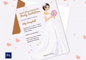Bridal Shower and Bachelorette Party Invitations Party Invitation Template 31 Free Psd Vector Eps Ai