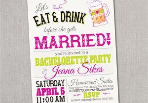 Bridal Shower and Bachelorette Party Invitations Wedding Shower Bachelorette Party Invitations by
