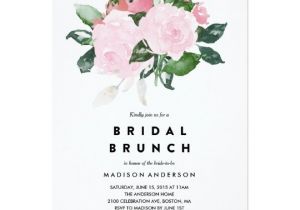 Bridal Shower Brunch Invitation Template Chic Romance Bridal Shower Brunch Invitation Zazzle Com
