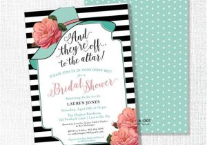 Bridal Shower Hat Invitations Big Hat Bridal Shower Invitation they 39 Re Off to the by
