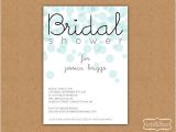 Bridal Shower Invitation Examples Bridal Shower Invitation Sample Bubbles by Hellohappypaper