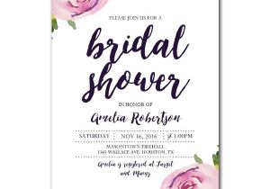 Bridal Shower Invitation Fonts Editable Pdf Bridal Shower Invitation Diy Watercolor
