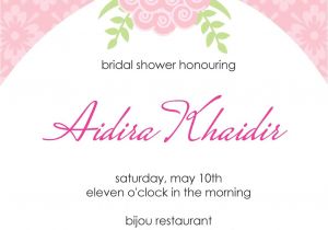 Bridal Shower Invitation format Bridal Shower Invitation Verbiage Bridal Shower