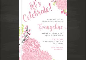Bridal Shower Invitation Kits Let’s Celebrate Party Invitation Template ← Wedding