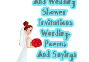 Bridal Shower Invitation Poems and Quotes Bridal Shower and Wedding Shower Invitations Wording