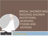 Bridal Shower Invitation Poems and Quotes Quotes for Bridal Shower Invitations Quotesgram