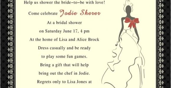 Bridal Shower Invitation Wording Etiquette Bridal Shower Invite Etiquette Template