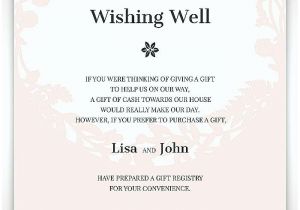 Bridal Shower Invitation Wording Monetary Gifts Idea Wedding Invitation Wording for Gifts Money for