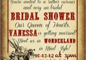 Bridal Shower Invitations Alice In Wonderland theme 22 Fairy Alice In Wonderland themed Bridal Shower Ideas