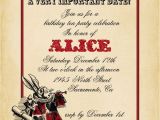 Bridal Shower Invitations Alice In Wonderland theme Playing Card Alice In Wonderland Invitation Bridal Shower