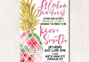 Bridal Shower Invitations Australia Aloha Beaches Bridal Shower Invitation Hawaiian Invitation