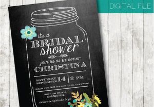 Bridal Shower Invitations Mason Jar theme Awesome Bridal Shower Invitations Mason Jar theme Ideas