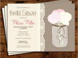 Bridal Shower Invitations Mason Jar theme Bridal Shower Invitation Wedding Shower Invite Bridal