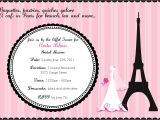 Bridal Shower Invitations Paris theme Cafe In Paris Bridal Shower Invitation Digital File