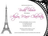 Bridal Shower Invitations Paris theme Paris themed Bridal Shower Invitations Paris themed Bridal