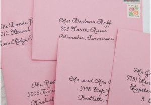 Bridal Shower Invitations with Envelopes Wedding Calligraphy for Invitation Envelope Addressing