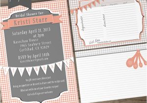 Bridal Shower Invitations with Recipe Cards Bridal Shower Printable Invites and Recipe Cards On Behance