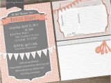 Bridal Shower Invitations with Recipe Cards Wording Bridal Shower Printable Invites and Recipe Cards On Behance