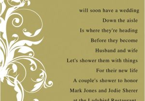 Bridal Shower Invite Poem Invite Poems
