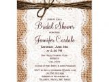 Bridal Shower Postcard Invitations Rustic Burlap Bridal Shower Invitation Postcard