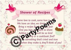 Bridal Shower Rhymes for Invitations Recipe & Pantry themed Bridal Shower Poem Inserts Used