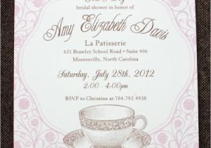 Bridal Shower Tea Party Invitation Wording Bridal Shower Tea Party Invitation Wording Cimvitation