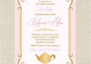 Bridal Shower Tea Party Invitations Etsy Belinda Algie On Etsy