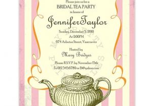 Bridal Shower Tea Party Invitations Etsy Vintage Bridal Tea Party Invitation by Myprettyprintables