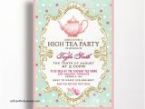 Bridal Shower Tea Party Invitations Etsy Wedding Invitation Luxury attire Wording for Wedding