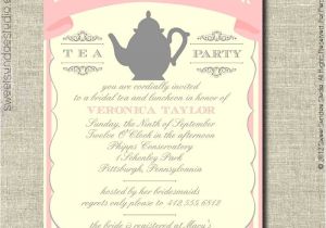 Bridal Tea Party Invitations Free Bridal Shower Tea Party Invitations
