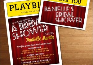 Broadway themed Party Invitations Broadway Playbill Invitation theater themed Nyc