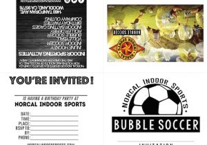 Bubble soccer Party Invitations norcal Indoor Sports Parties