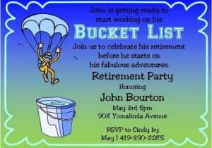 Bucket List Party Invitations Items Similar to Retirement Party Invitations Bucket List