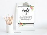 Bucket List Party Invitations Retirement Party Black White Florals the Mombot