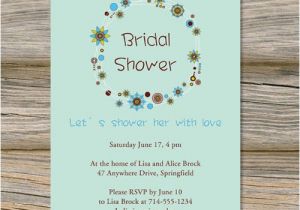 Budget Bridal Shower Invitations Floral Green Bridal Shower Invitations Cheap Ewbs048 as