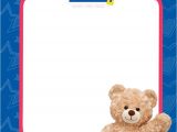 Build A Bear Party Invitations Printable Free Build A Bear Birthday Invitation Template Free
