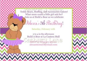 Build A Bear Party Invitations Printable Free Printable Build A Bear Birthday Invitations Free