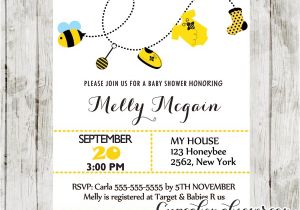 Bumble Bee Baby Shower Invitation Diy Printable Bumble Bee Baby Shower Invitation Diy Archives