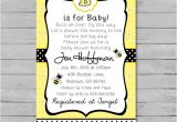 Bumble Bee Baby Shower Invitation Diy Printable Bumble Bee Baby Shower Invitation Diy Custom by